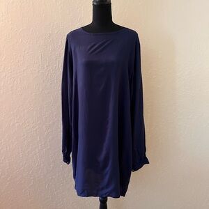 Tonle Navy Blue Midi Dress‎